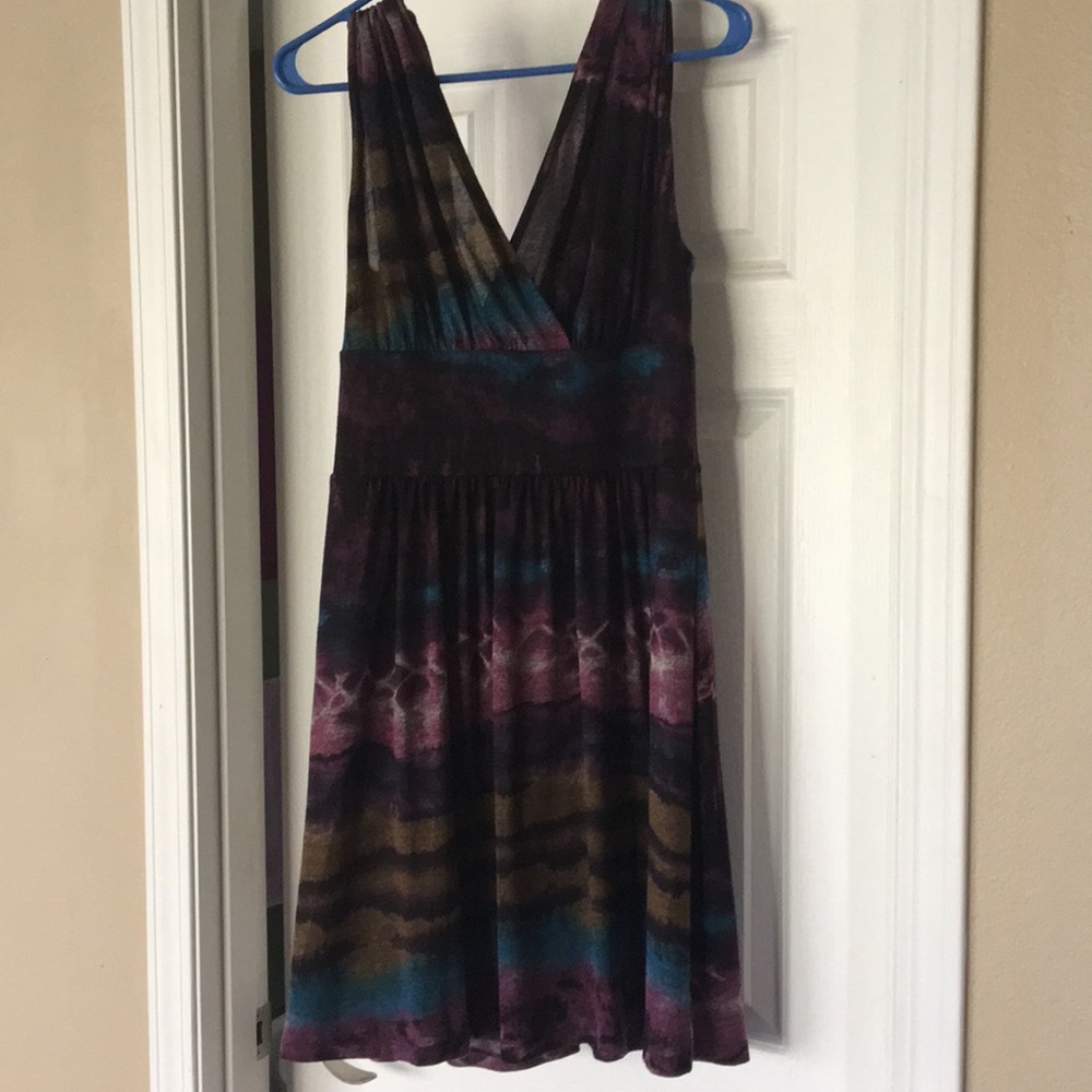 Multi colored sleeveless dress size L